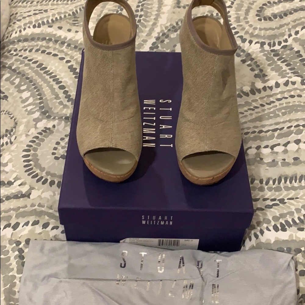 Stuart Weizman cork heels
